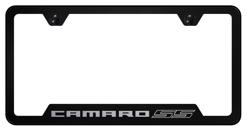 Camaro SS Cut-Out Frame - Laser Etched Black
