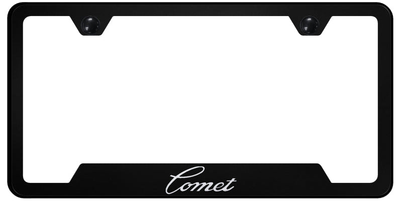 Comet Cut-Out Frame - Laser Etched Black