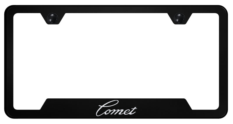 Comet Cut-Out Frame - Laser Etched Black