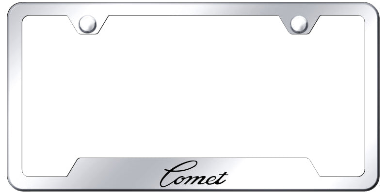 Comet Cut-Out Frame - Laser Etched Mirrored