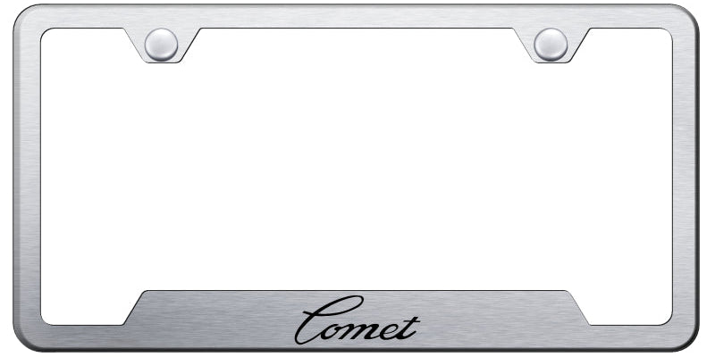 Comet Cut-Out Frame - Laser Etched Brushed