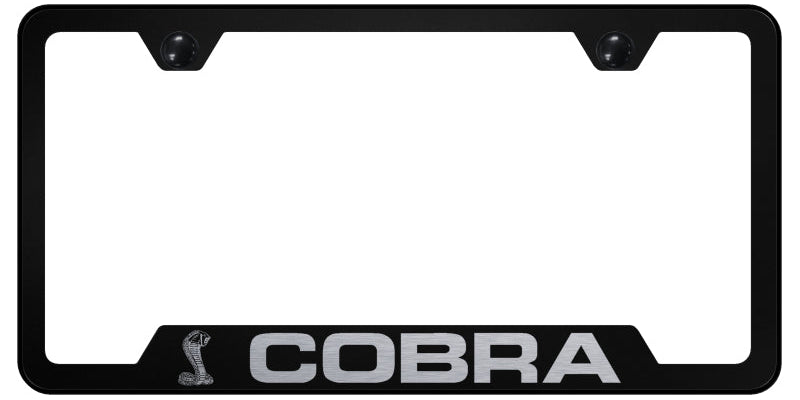 Cobra Cut-Out Frame - Laser Etched Black