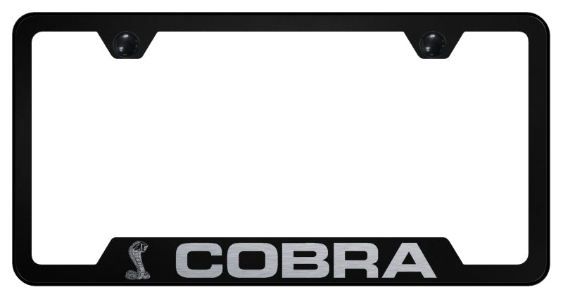 Cobra Cut-Out Frame - Laser Etched Black