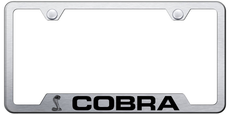 Cobra Cut-Out Frame - Laser Etched Brushed