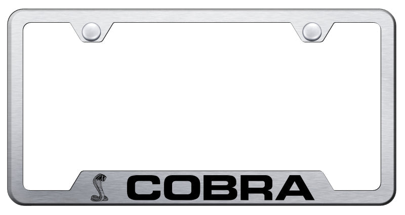 Cobra Cut-Out Frame - Laser Etched Brushed