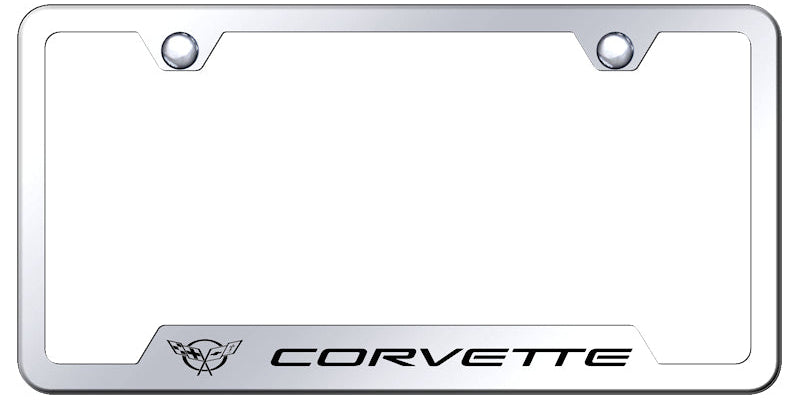 Corvette C5 Cut-Out Frame - Laser Etched Mirrored