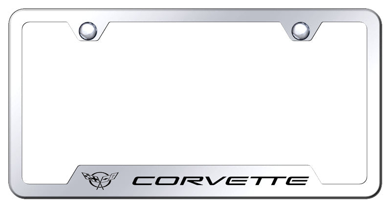 Corvette C5 Cut-Out Frame - Laser Etched Mirrored