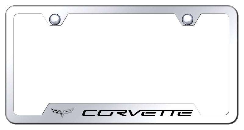 Corvette C6 Cut-Out Frame - Laser Etched Mirrored