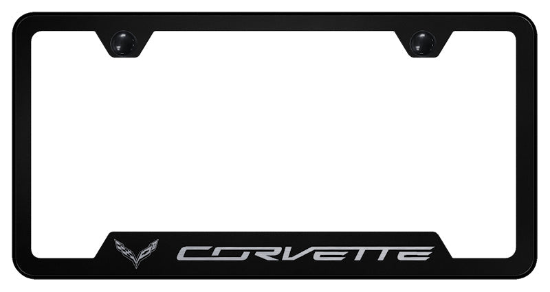 Corvette C7 Cut-Out Frame - Laser Etched Black