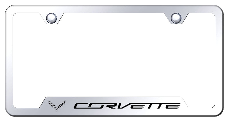 Corvette C7 Cut-Out Frame - Laser Etched Mirrored