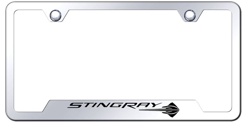 Corvette C7 Stingray Cut-Out Frame - Laser Etched Mirrored