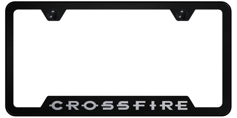 Crossfire Cut-Out Frame - Laser Etched Black