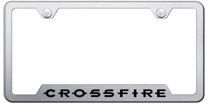 Crossfire Cut-Out Frame - Laser Etched Brushed