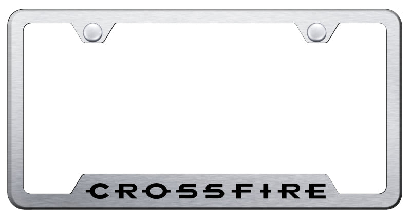 Crossfire Cut-Out Frame - Laser Etched Brushed