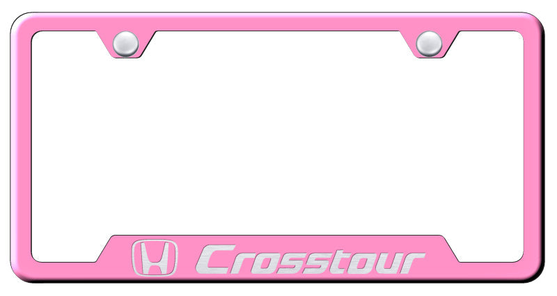 Crosstour Cut-Out Frame - Laser Etched Pink