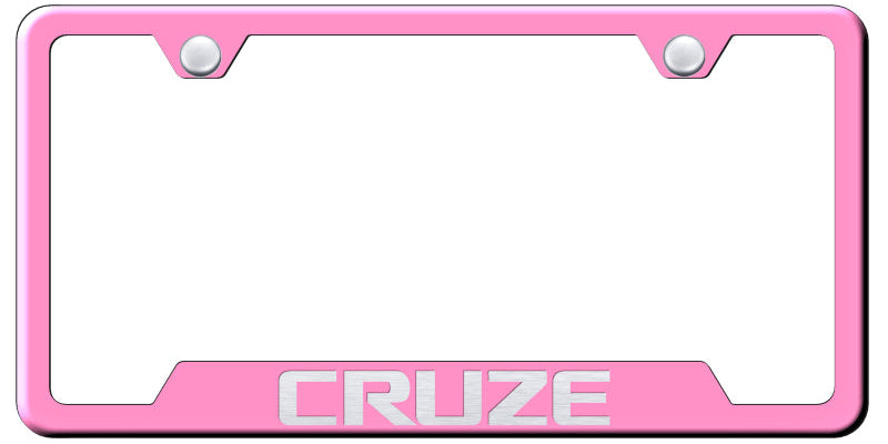 Cruze Cut-Out Frame - Laser Etched Pink