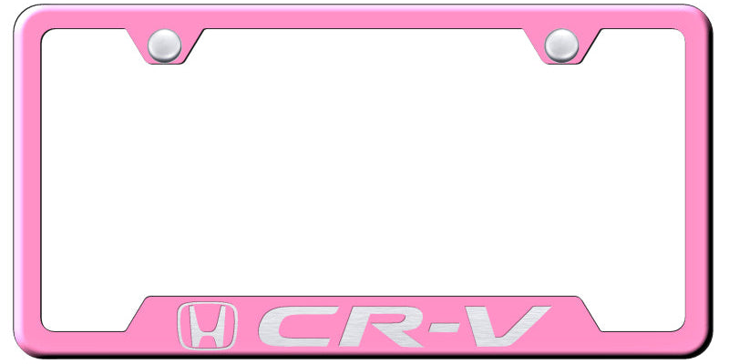 CR-V Cut-Out Frame - Laser Etched Pink