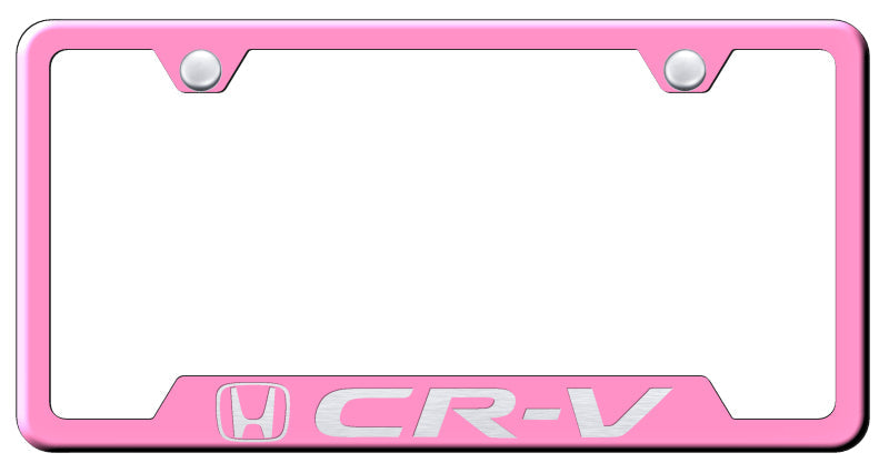 CR-V Cut-Out Frame - Laser Etched Pink