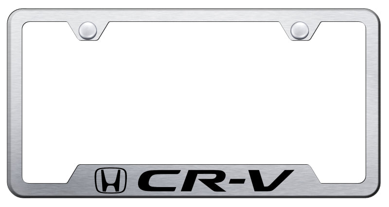 CR-V Cut-Out Frame - Laser Etched Brushed