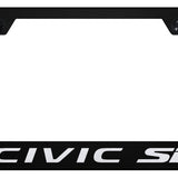 Civic SI Cut-Out Frame - Laser Etched Black