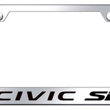 Civic SI Cut-Out Frame - Laser Etched Mirrored