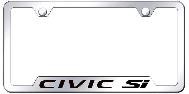 Civic SI Cut-Out Frame - Laser Etched Mirrored