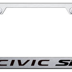 Civic SI Cut-Out Frame - Laser Etched Brushed