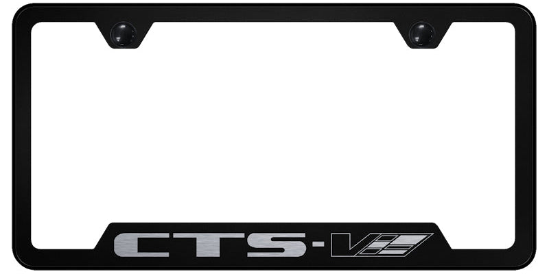 CTS-V Cut-Out Frame - Laser Etched Black