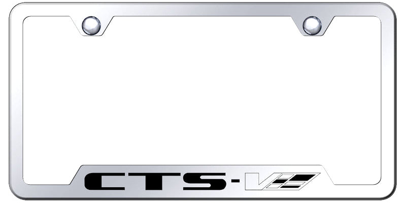 CTS-V Cut-Out Frame - Laser Etched Mirrored