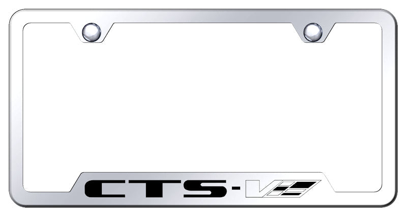 CTS-V Cut-Out Frame - Laser Etched Mirrored