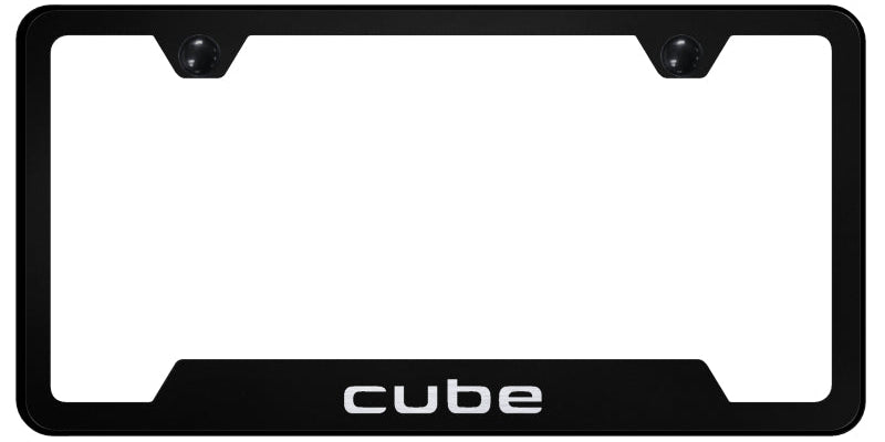 Cube Cut-Out Frame - Laser Etched Black