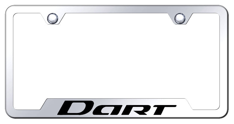 Dart Cut-Out Frame - Laser Etched Mirrored