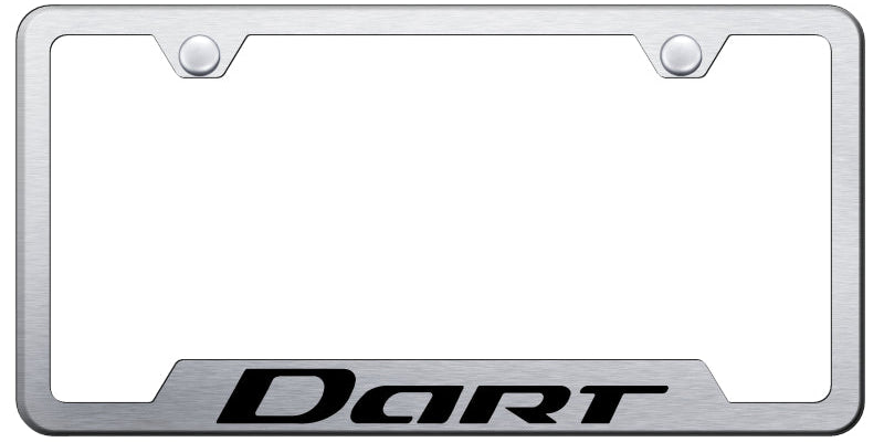 Dart Cut-Out Frame - Laser Etched Brushed