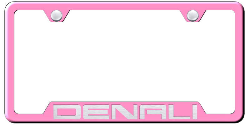 Denali Cut-Out Frame - Laser Etched Pink