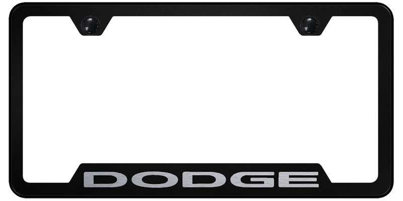 Dodge Cut-Out Frame - Laser Etched Black