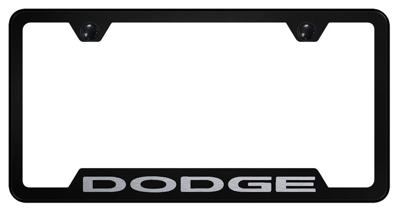 Dodge Cut-Out Frame - Laser Etched Black