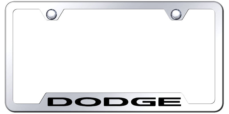 Dodge Cut-Out Frame - Laser Etched Mirrored