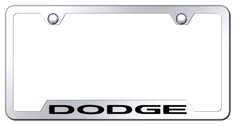 Dodge Cut-Out Frame - Laser Etched Mirrored