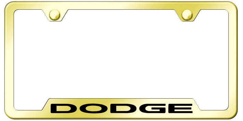 Dodge Cut-Out Frame - Laser Etched Gold