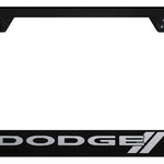 Dodge Stripe Cut-Out Frame - Laser Etched Black