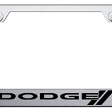 Dodge Stripe Cut-Out Frame - Laser Etched Brushed