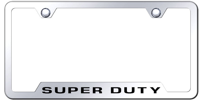 Super Duty Cut-Out Frame - Laser Etched Mirrored