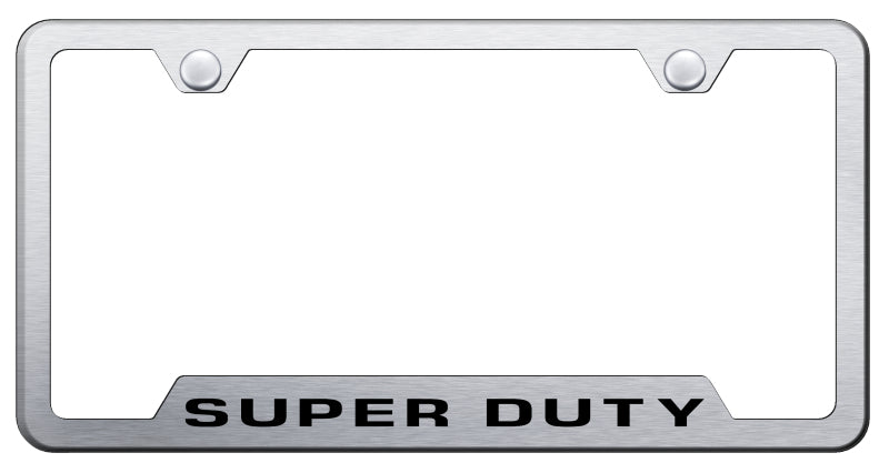 Super Duty Cut-Out Frame - Laser Etched Brushed