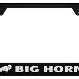 Ram Big Horn Cut-Out Frame - Laser Etched Black