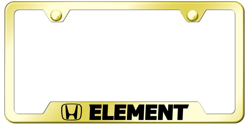 Element Cut-Out Frame - Laser Etched Gold