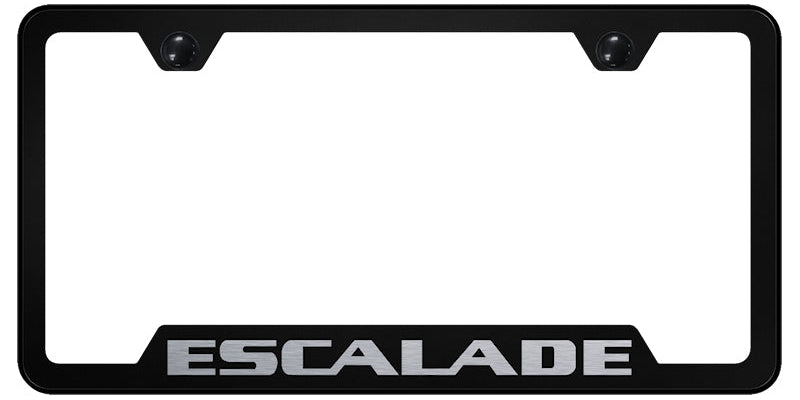 Escalade Cut-Out Frame - Laser Etched Black