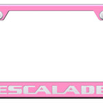 Escalade Cut-Out Frame - Laser Etched Pink