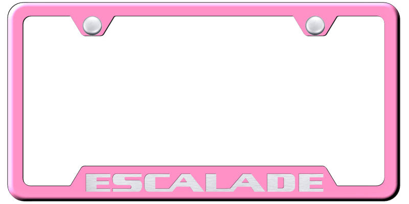 Escalade Cut-Out Frame - Laser Etched Pink