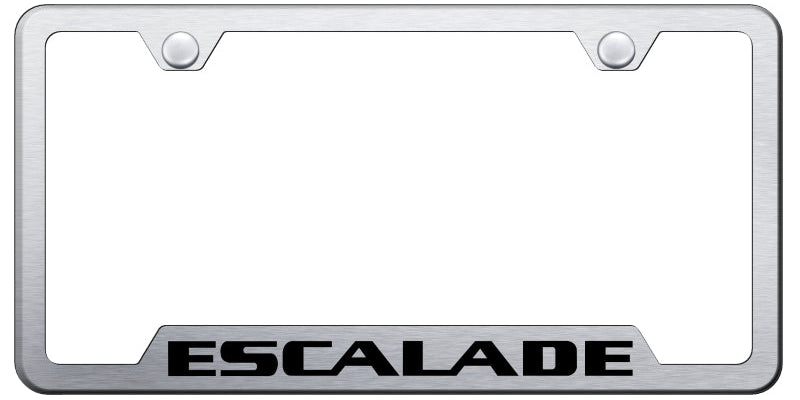 Escalade Cut-Out Frame - Laser Etched Brushed