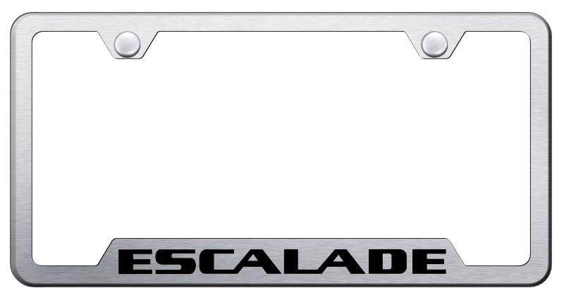 Escalade Cut-Out Frame - Laser Etched Brushed